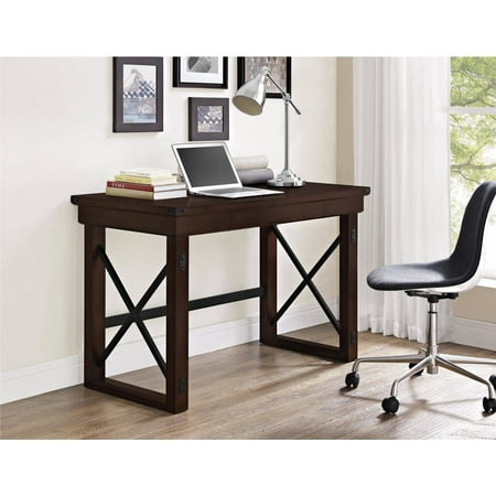 Better Homes And Gardens Preston Park Wood Veneer Desk Mahogany