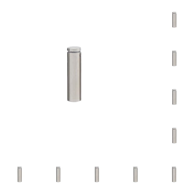 Kenally Tornillo de publicidad Diseño aerodinámico Espejo de vidrio Tuerca de clavo Perno Fuerte capacidad de carga para placa acrílica 25x100 mm 25x100mm 10piezas Kenally CBP338985