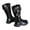 Black, variant on LYHaoo Girls Winter Fashion Boots Warm Long Calf Height Leather Booties For Kids Stylish Boots Non Slip Comfortable Sizes 10 Black(Little Kid)