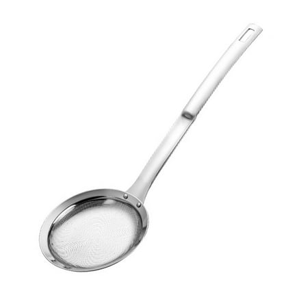 

MATHOWAL Stainless Steel Fat Skimmer Spoon - Fine Mesh Food Strainer for Grease Gravy and Foam Multi-functional Filter Spoon Fine Mesh Wire Oil Skimmer Strainer Net