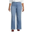 thumbnail image 3 of Lands' End Women's Plus Size Recover High Rise Wide Leg Blue Jeans, 3 of 3