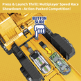 thumbnail image 5 of Catapult-Launch Alloy Engineering Truck Set | 6 Cars & 360° Track | STEM Toy Gift for Kids (Yellow), 5 of 11