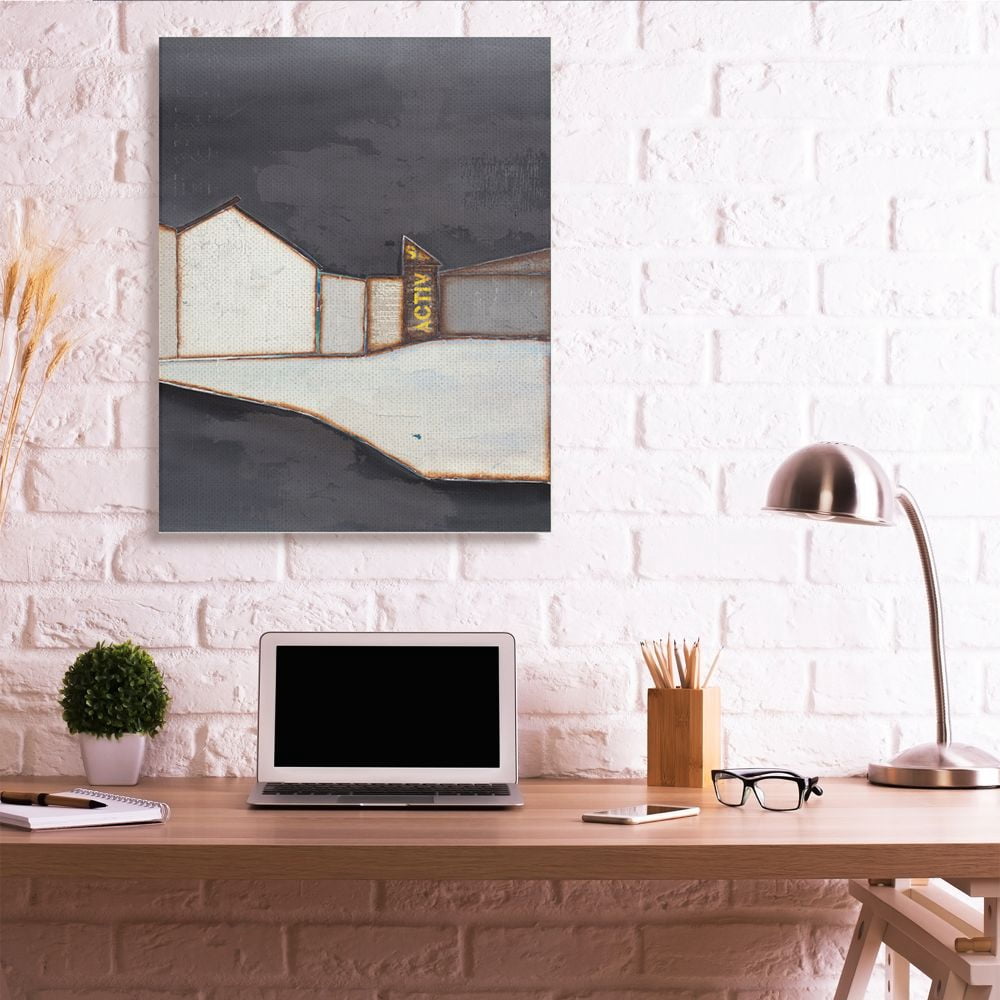 Stupell Industries Abstract Geometric Shape Urban Architecture Landscape Designed by Third and Wall