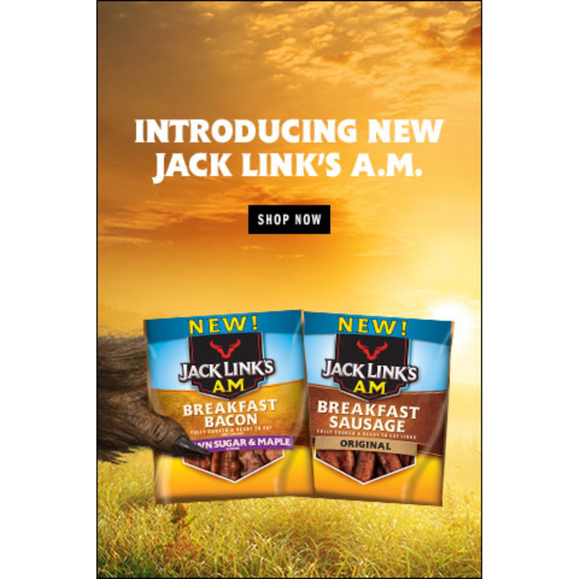 Jack Links AM Breakfast Sausage, Original, 4oz