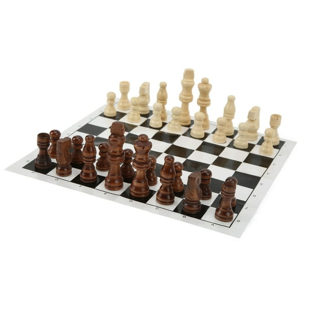 JUEGO DE MESA DE AJEDREZ, PIZAS DE AJEDREZ DE FONDO Suave Resistente A Los Rasguiones y Un conjunto de Tableros Portátiles para Profesionales para Reuniones Familiares