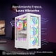 thumbnail image 3 of Gabinete Gamer BALAM RUSH DRAGONFLY PERFORM CRYSTAL GM590CW ATX Media Torre 4 Fan RGB USB 3.0 Blanco, 3 of 5