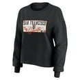 thumbnail image 2 of Women's WEAR by Erin Andrews Black San Francisco Giants Heavy Rugby Jersey Cropped Long Sleeve T-Shirt & Shorts Lounge, 2 of 7