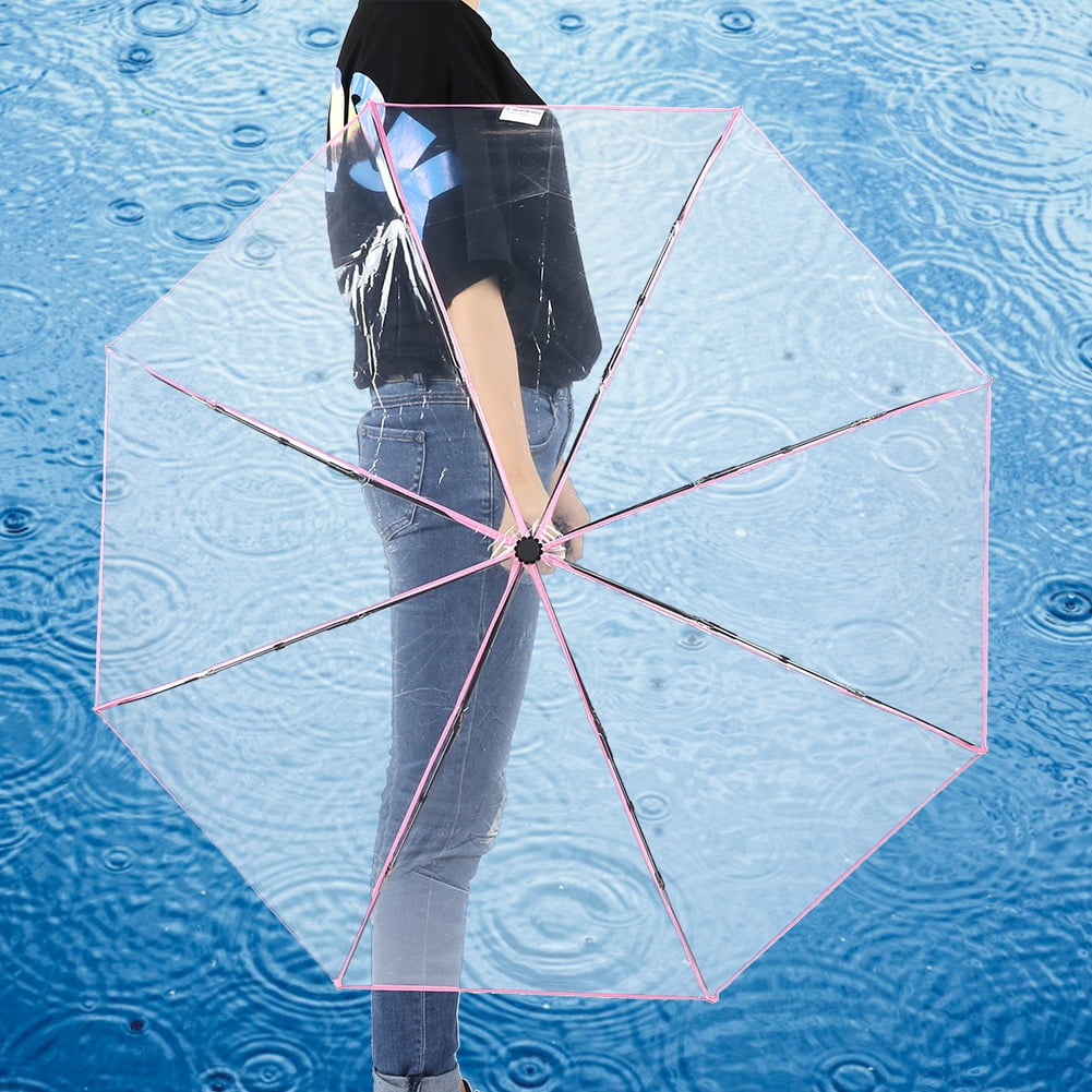 transparent rain umbrella