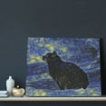thumbnail image 3 of Naloa Shambhala Cat In Van Gogh Impressionist Print Canvas Bathroom Wall Art,Bathroom Wall Art Decoration, Canvas Poster Prints,Decorative Paintings for Living Room, Bathroom, Kids Room, 3 of 6