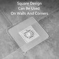 thumbnail image 5 of TOP-MAX 2PCS PVC Shower Drain Cover Square Stopper Cover for Shower Bathroom Sink Kitchen Protector Cover (Semi-Transparent), 5 of 8
