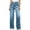 BU2, variant on Bibifish Womens Jeans Dark Blue Drawstring Waist Wide Leg Denim Pants Side Pocket Soft Oversized Fit Casual Daily Outings Streetwear Trendy Jeans