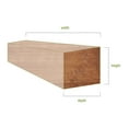 thumbnail image 5 of Ekena Millwork 4"H x 4"D x 84"W Knotty Pine Faux Wood Fireplace Mantel, Aged Pecan, 5 of 13