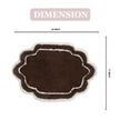 thumbnail image 2 of Home Weavers Allure Collection Bathroom Rug 100% Cotton Tufted Bathroom Rug, Soft and Absorbent Bath Rugs, Non-Slip Bath Rug, Machine Wash Dry Bath Mats for Bathroom Floor- 17"x24" Bath Rug, Brown, 2 of 9