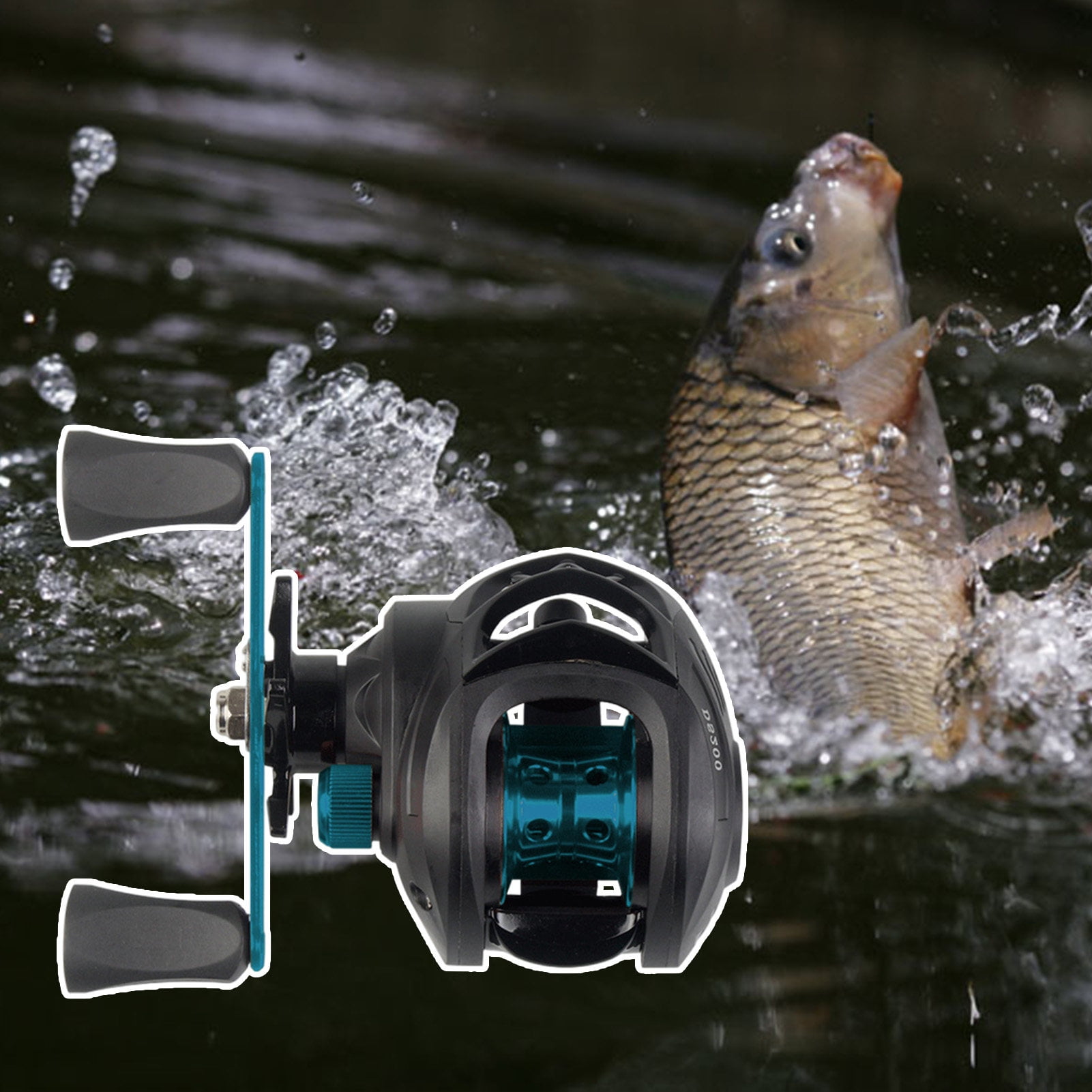Sportteer Baitcasting Reel Fishing Reel Spinning Reel Multigear Adjustable Precise Control Long Throw High Strength Strong Bearing Angling Reel