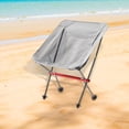thumbnail image 1 of Silla plegable para acampar, silla de playa plegable resistente para barbacoa, pesca en el jardín Gris, 1 of 8