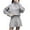 #524-White, variant on AUNVITO Women's Knitted Dress Set Long Sleeve High Neck Fall Winter Casual Loose Fit Sweater Dress and Top Combo Warm Comfortable Outfit