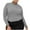 Gray, variant on Ahuyic Womens Plus Size Long Sleeved Blouse, Autumns/Winter Long Sleeve Top For Women, Womens Half High Neck Casual T-Shirt Slim Fitting Bottom Shirt Top Long Sleeve Turtleneck Blouse & Shirts