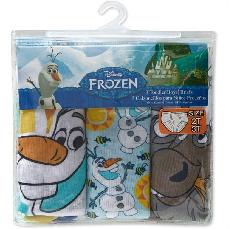 Disney Frozen Olaf Toddler Boys Underwear, 3 Pack 