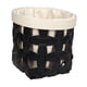 thumbnail image 4 of Cesta de lavandería de cuero sintético para guardar ropa sucia, calcetines y ropa interior. Negro Grande, 4 of 9