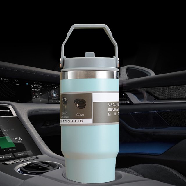 Copa Tirano De Hielo Taza de cerveza Ice Bully Taza de agua portátil creativa Durable para viajes (Azul 900ML)
