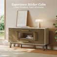 thumbnail image 4 of BELLEZE Mid-Century Modern Side Table with Two Drawers and Enclosed Cabinets, Sideboard Buffet Table for Kitchen, Living Room, or Hallway - Tristan (Dark Walnut), 4 of 6