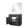thumbnail image 5 of Abbey 36" W Black Oak Single Vanity Cultured Marble Top and 34" Mirror, 5 of 5