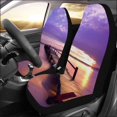 thumbnail image 2 of ABPHQTO Juego de 2 fundas para asientos de coche Bridge Sunset Universal Auto Asientos delanteros Protector para coche, SUV Sedan, camión, 2 of 3