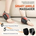 thumbnail image 2 of 2PC FootRenew Triple Method Massager The Official  Electric Foot and Ankle Massager Heated Wrap with 3 Vibration Modes and 5 Heat Levels -Cordless Portable Design, 2 of 8