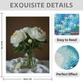 thumbnail image 3 of Diamond Art Kit for Adults, White Peonies In Glass Vase Diamond Painting for Adults Beginners, 5D DIY Diamond Art Painting Kits, Colorful Diamond Painting Craft for Home Decor 12x16, 3 of 7