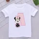 thumbnail image 3 of Camisetas de algodón para niños de Minnie con combinación de letras de la A a la Z y nombres, ropa de dibujos animados de Disney Kawaii, camisetas para niños y niñas, camisetas casuales, 3 of 5