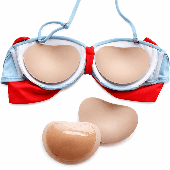 FLORNIX Silicone Bra Inserts Self-Adhesive Bra Pads Inserts Removable Sticky Breast Enhancer Pads Breast Lifter For Women