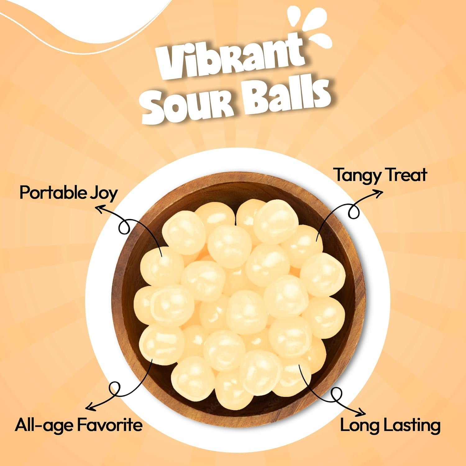 NY Spice Shop Pina Colada Fruit Sour Balls- 5 Pound - Healthy Snacks - Bulk Candy Balls - Assorted Candy Sour Balls