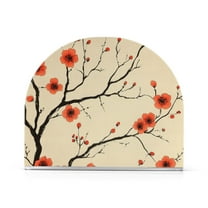 Yayeee Napkin Holder for Table Kitchen Paper Tissue Organization, Red Floral Pattern