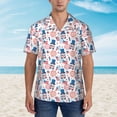 thumbnail image 4 of Haiem American Gnomes Printed Hawaiian Shirt for Men - Men’s Casual Beach Summer Shirts - Stretch Fabric with Modern Fit-XX-Large, 4 of 9