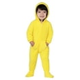 thumbnail image 6 of Footed Pajamas - Family Matching Bright Yellow Hoodie One Pieces for Boys, Girls, Men, Women and Pets - Infant - XLarge (Fits 12-18mos.), 6 of 7