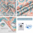 thumbnail image 4 of Teal Orange Blackout Curtains for Bedroom/Living Room, Thermal Insulated Kitchen Curtains, Modern Tie Dyeing Contemporary Abstract Art Grommet Darkening Window Treatment Drapes 27.5"x39"x2, 4 of 8
