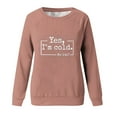 thumbnail image 4 of 50 % de Rabais Liquidation Chandail en Molleton Surdimensionné pour Femmes 2023 Mode Décontractée Manches Longues Col Rond Imprimé Chandail en Molleton Blouse, 4 of 4