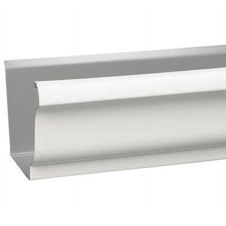 Amerimax 4.75 in. H x 6 in. W x 120 in. L White Aluminum K Gutter