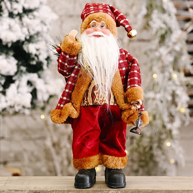 Navidad Papá Noel Decoración Sosteniendo Regalos de Año Nuevo (Lámpara de Aceite)