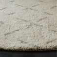 thumbnail image 6 of SAFAVIEH Arizona Zarif Geometric Shag Area Rug, Ivory/Beige, 5'1" x 5'1" Square, 6 of 6