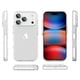 thumbnail image 5 of For iPhone 17 Pro Max Case TPU+TPE Anti-drop Clear Phone Cover - Transparent Black, 5 of 5