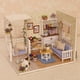 thumbnail image 4 of Casa de muñecas de madera JAAS con muebles juguetes educativos y pegamento, 4 of 5