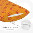 thumbnail image 3 of Logiee Red Crab Print Pillow Case,Throw Pillow Covers, Double Sided Plush Cushion Cover for Couch Sofa Bed, Only Pillowcase-14"x20", 3 of 6