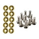 thumbnail image 4 of Junta de tornillos modificados para coche de 20 piezas, soporte para matrícula, acero inoxidable y aluminio Oro kusrkot Junta de tornillos de coche, 4 of 6