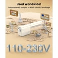 thumbnail image 3 of Vaporizador de viaje Jack & Rose, plancha 2 en 1, 110-230 V, 410 ml, 0,4 kg, 3 of 7
