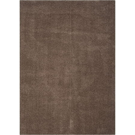 Solid Area Rug - Dark Beige（ Rectangle 5 1  x 7 6  ） The power loomed construction add durability to this rug  ensuring it will be a favorite for a long time - Dark Beige（ Rectangle 5 1  x 7 6  ）