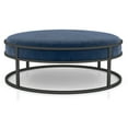 thumbnail image 5 of Furniture of America Alto Upholstered Cocktail Ottoman, Navy, 5 of 8