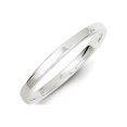 thumbnail image 2 of Solid 925 Sterling Silver 2mm Flat Size 10 Wedding Band, 2 of 3