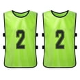 thumbnail image 7 of walmeck 6PCS Kid's Football Pinnies Quick Drying Soccer Jerseys Youth Scrimmage Basketball Team Training Numbered Bibs Practice Vest, 7 of 7
