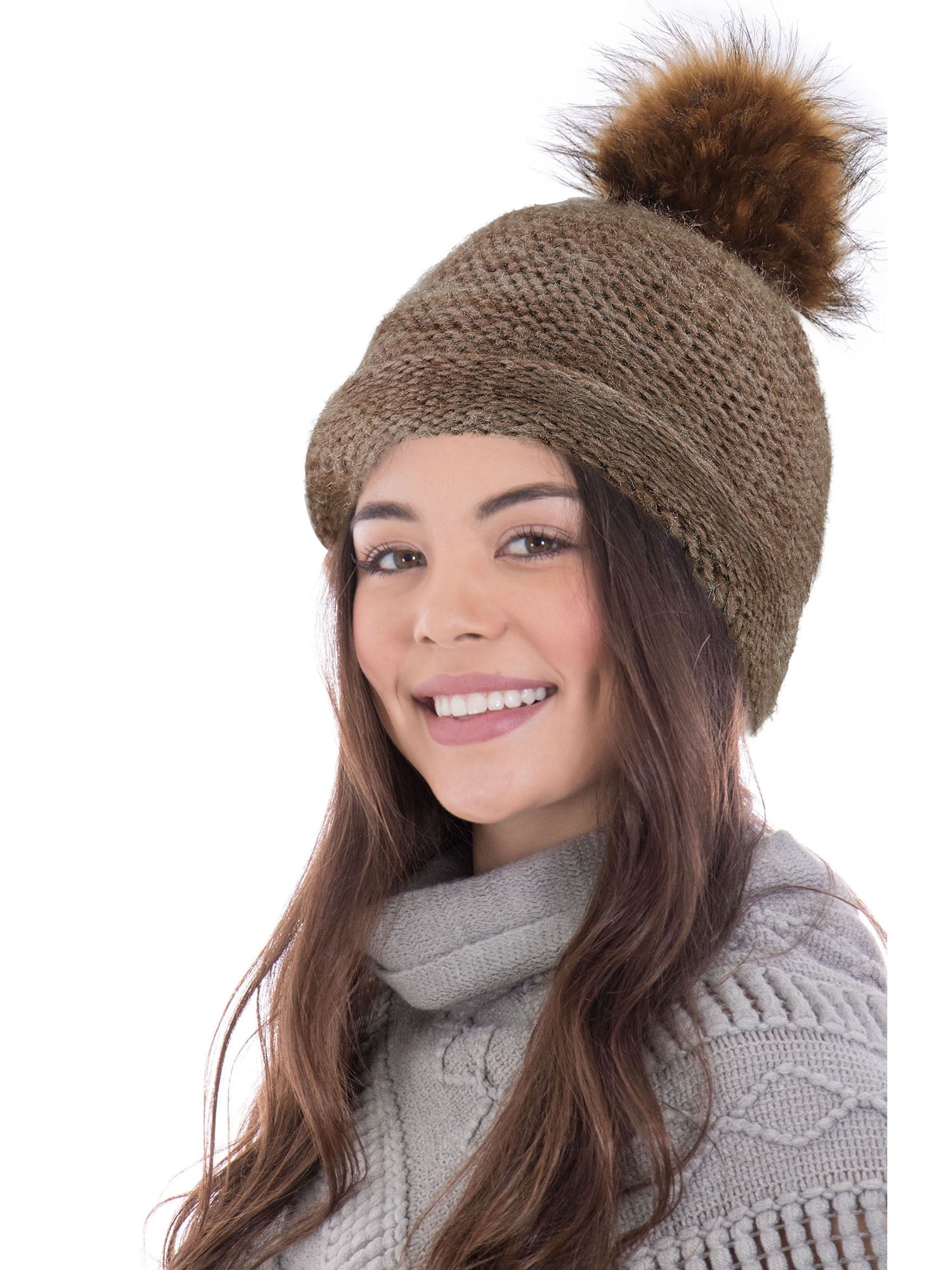Women's Heathered Multicolor Cable Knit 